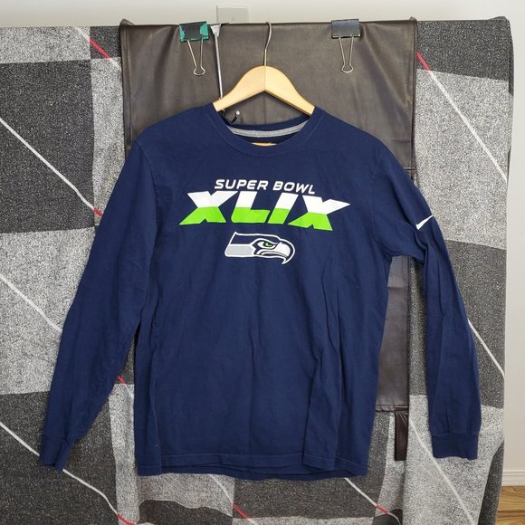 Nike SEATTLE SEAHAWKS long sleeve tshirt size L - Picture 1 of 3